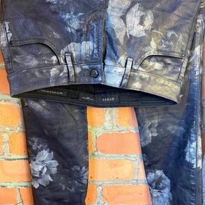 Guess Leather Flower Pants